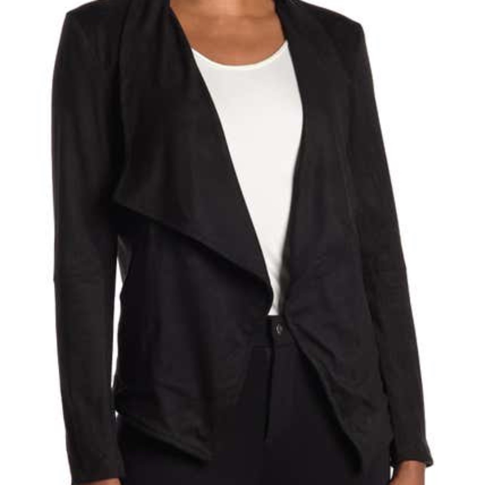 NWT Black Faux Suede Jacket XL